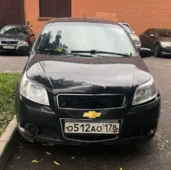 Легковой автомобиль CHEVROLET KLAS AVEO,  VIN  XUUSA48WJA0015562, категория В, год выпуска 2010, цвет Черный, г.р.з. О512АО178.