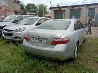 Автомашина TOYOTA CAMRY комплектен, в нерабочем состоянии 
Государственный регистрационный знак: М 661 НТ 67 
Год выпуска: 2007 
VIN номер: JTNBE40KXO3133586 
Вид транспорта: автомобиль 
Марка: TOYOTA  
Модель: CAMRY 
Пробег: 702017 
