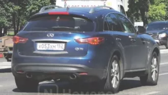 Infiniti QX70, 2013 г.в., VIN: Z8NTCNSS1DS005037, ГРЗ:X053XM152  цвет: Синий