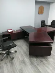 Стол руководителя лев. с тумбами Махагон 240*190*h76, Санкт-Петербург.