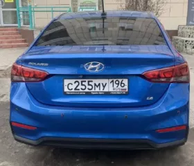 Автомобиль легковой Hyundai Solaris, 2018 года выпуска, идентификационный номер  VIN : № Z94K241CAKR123255, цвет кузова: синий, местонахождение: Свердловская область, г. Асбест, Ул. Физкультурников, 22