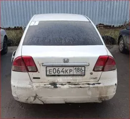 Honda Civic Ferio 2001, 105 л.с., 327251 км, Автомобиль легковой, марка: HONDA CIVIC FERIO, модель: HONDA CIVIC FERIO, VIN: -, гос. рег. номер: Е064КР186, год изготовления: 2001