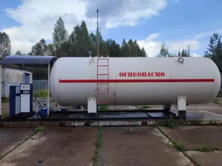 Оборудование для заправки автомобилей сжиженными газами типа ТС «СТК-МОДУЛЬ НО». Модуль для заправки автомобилей сжиженным газом ТС «СТК-Модуль НО» с надземным одностенным резервуаром СУГ объёмом 20 м³, заводской номер 01-08-22. Изготовлен в соответствии с ТУ 73.11.00-001-41829302-2019 и…