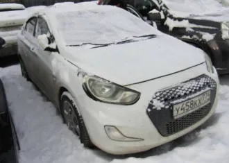Hyundai Solaris 2013 года, 123 лс, 270224 км, АКПП, VIN: Z94CT41DBDR252747, цвет белый.