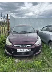 Hyundai Solaris, 2012 года, 123 лс транспортное средство: Hyundai Solaris, Идентификационный номер (VIN номер): Z94CT41DBCR173644, Год выпуска: 2012 гос.номер Р545ХР72