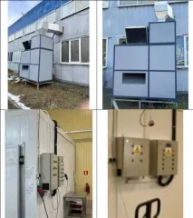 Оборудование для сушки рыбы FishDry FD40. Агрегат конденсационной сушки/вялки рыбы FishDry FD40 - 1 шт. Осевые вентиляторы Rosenberg 500 мм (Германия) – 12 шт. Щит управления осевыми вентиляторами (на 12 вентиляторов) – 1 шт.